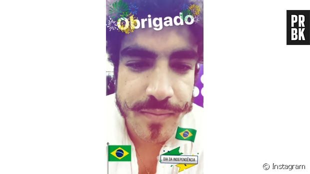 De &quot;Novo Mundo&quot;, Caio Castro se emociona após assistir cena da Independência e agradece em seu Instagram