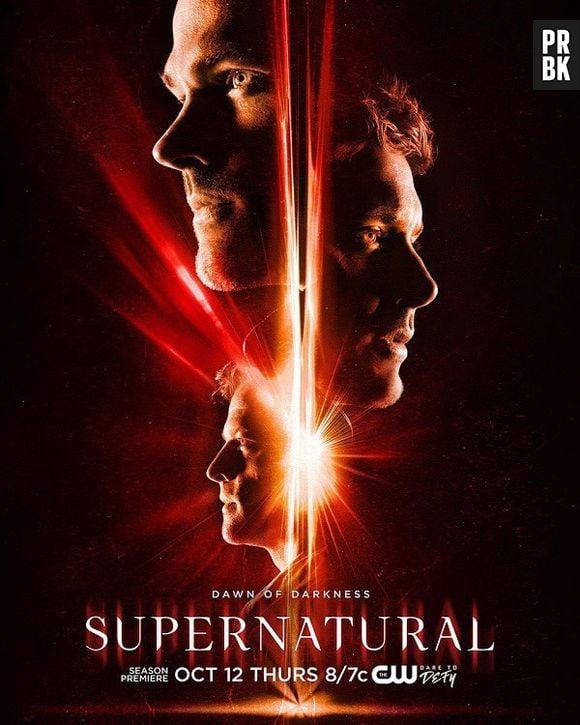 De "Supernatural", Sam (Jared Padalecki), Dean (Jensen Ackles) e Castiel (Misha Collins) aparecem em pôster da 13ª temporada