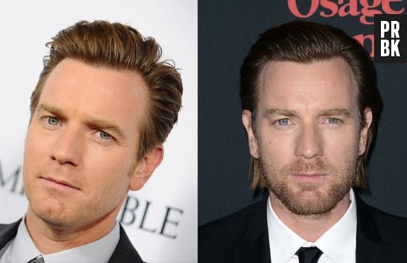 Ewan McGregor com e sem barba