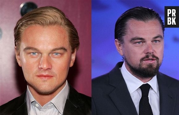 Leonardo DiCaprio com e sem barba