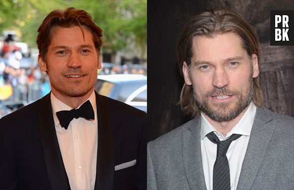 Nikolaj Coster-Waldau com e sem barba