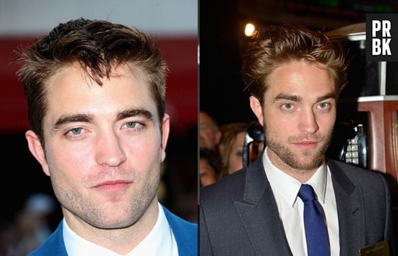 Robert Pattinson com e sem barba