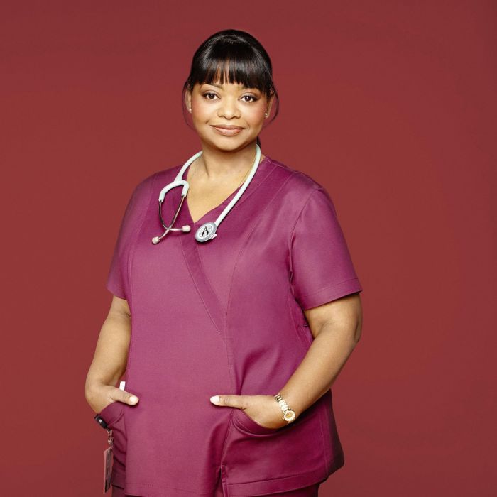 Em &quot;Red Band Society&quot;, Jackson (Octavia Spencer) é a enfermeira durona!