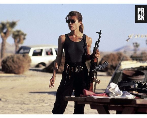 Linda Hamilton vive a heroína Sarah Connor na franquia "O Exterminador do Futuro"