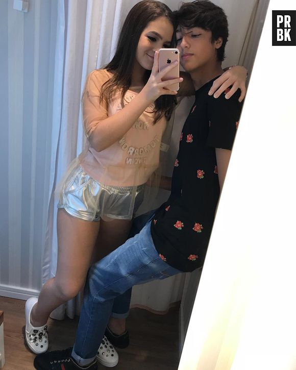 "Meu amor maior", diz Mel Maia em foto com Erick Andreas, seu primeiro namorado