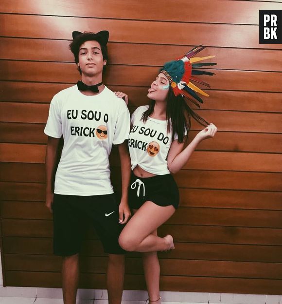 Mel Maia e o namorado, Erick Andreas, vivem postando fotos românticas nas redes sociais