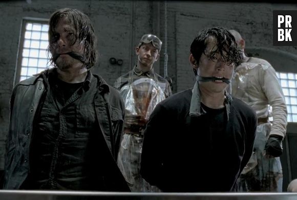 Ninguém está salvo, nem mesmo Daryl (Norman Reedus) e Glenn (Steven Yeun), na quinta temporada de "The Walking Dead"