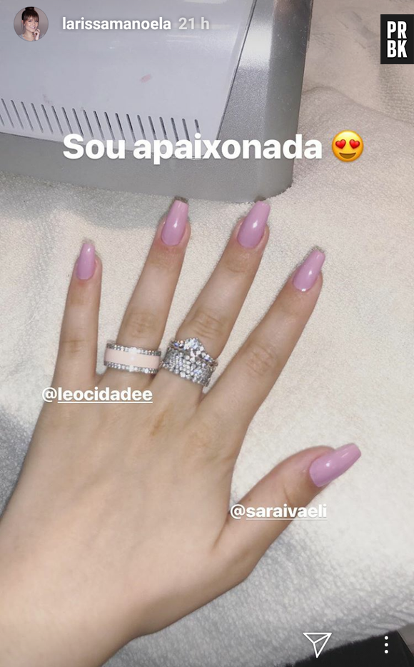 O anel de compromisso de Larissa Manoela.