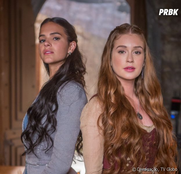 No final de "Deus Salve o Rei", Amália (Marina Ruy Barbosa) descobre que Catarina (Bruna Marquezine) é sua irmã