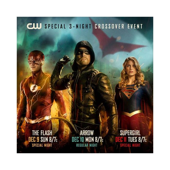 Crossover entre &quot;Arrow&quot;, &quot;The Flash&quot; e &quot;Supergirl&quot; começa dia 9 de dezembro!