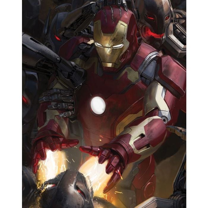 Arte conceitual de &quot;Os Vingadores 2&quot; mostra detalhe do Homem de Ferro