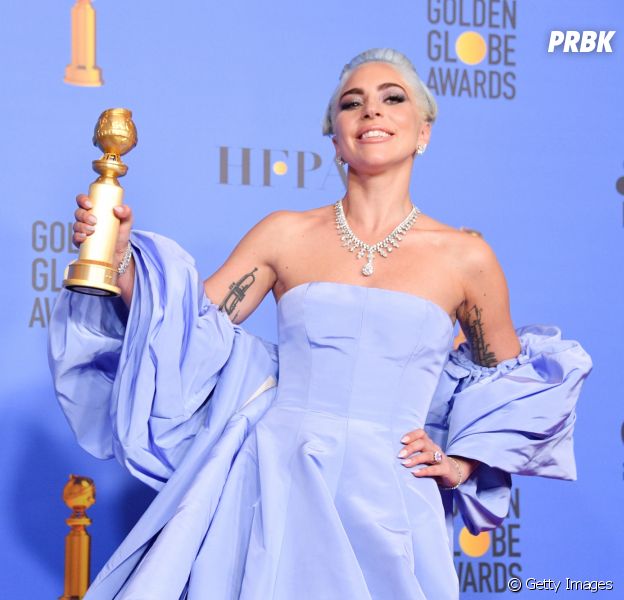 Lady Gaga levou um Globo de Ouro de Melhor Canção Original por "Shallow", de "Nasce Uma Estrela"