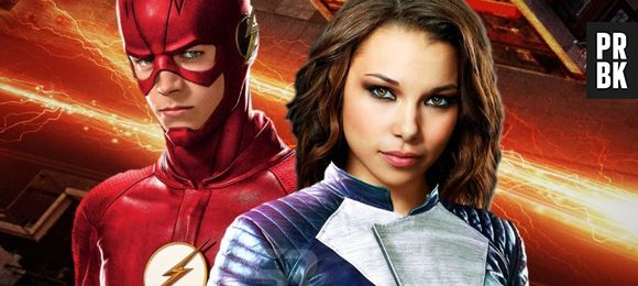 Em "The Flash", enquanto Barry (Grant Gustin) resolve questão com metahumanos, Nora (Jessica Parker Kenedy) salva Iris (Candice Patton)