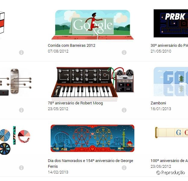 Os 20 melhores Doodles do Google – Tecnoblog
