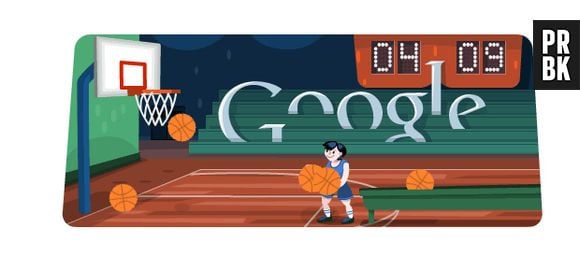 Doodle especial em homenagem ao Basquete