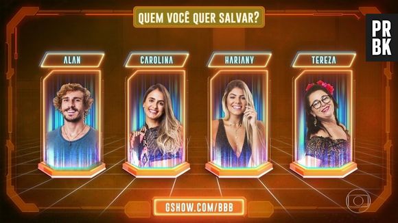 No "BBB19", Hariany, Carol Peixinho, Alan e Tereza estavam no Paredão da semana