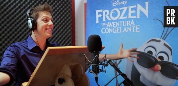 O comediante Fábio Porchat deu um show na animação da Disney "Frozen - Uma Aventura Congelante" (2014)