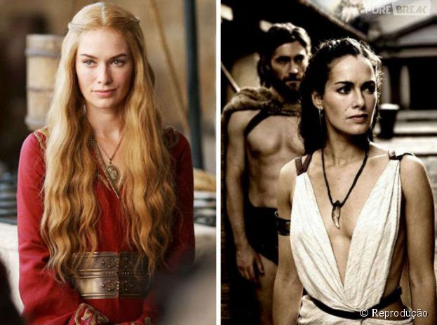 Lena Headey j&aacute; foi esposa do Rei Le&ocirc;nidas, em 300, antes de ser Cersei Lannister