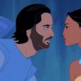Artista recria  John Smith, de "Pocahontas", com o rosto de Keanu Reeves 