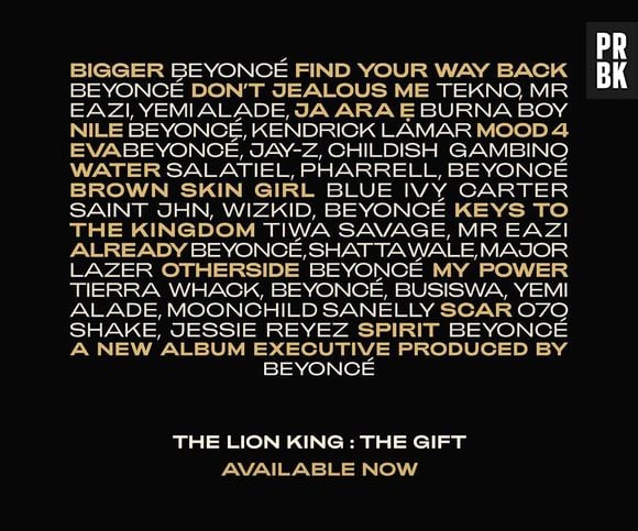 "The Lion King: The Gift": álbum da Beyoncé para "O Rei Leão" está cheio de parcerias incríveis