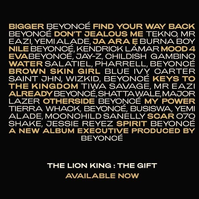 &quot;The Lion King: The Gift&quot;: álbum da Beyoncé para &quot;O Rei Leão&quot; está cheio de parcerias incríveis