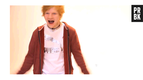 Ed Sheeran e sua fofura em gifs