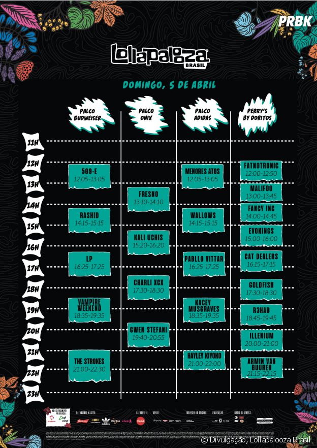 Lollapalooza 2020: The Strokes, Pabllo Vittar e mais se apresentam no dia 5 de abril