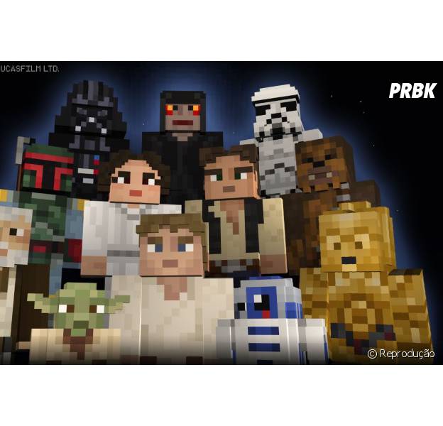 "Star Wars Classic Skin Pack" apresenta uma variedade de mais de 50 peles de heróis e vilões da Galáxia em "Minecraft".