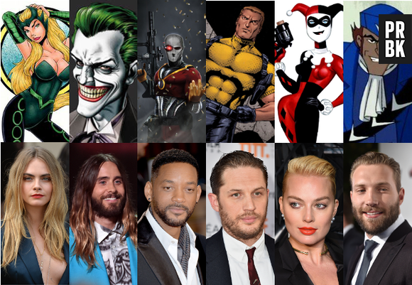 O elenco principal de "Esquadrão Suicida" conta com Jared Leto, Will Smith, Tom Hardy, Margot Robbie, Jai Courtney e Cara Delevingne.