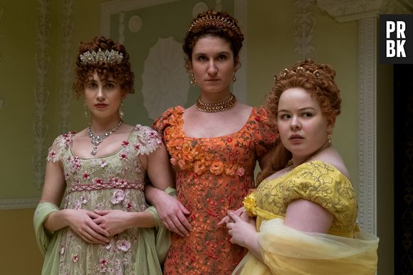 "Bridgerton": a família Featherington tem a borboleta como o seu símbolo, que está incluído em diversos looks da série