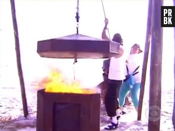 "No Limite": participantes tinham que segurar tampa de caldeirão de fogo com cerca de 150kg