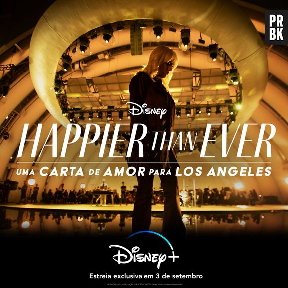 Billie Eilish anuncia show virtual do seu segundo álbum, "Happier Than Ever", para o Disney+ em setembro