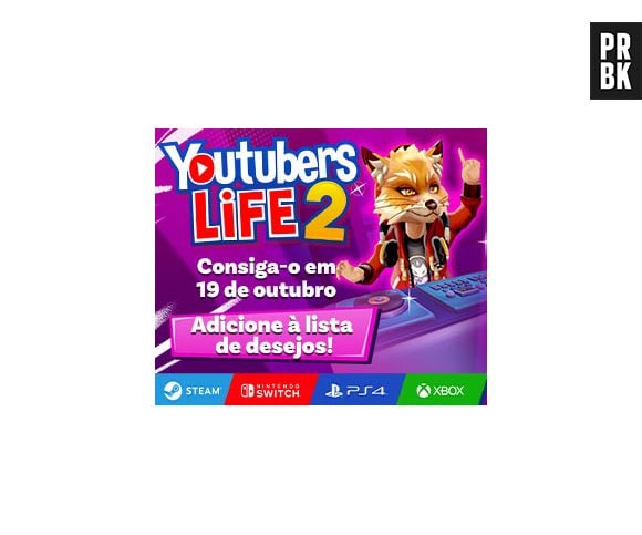 O jogo "Youtubers Life 2" será lançado em 19 de outubro deste ano e a pré-venda já começou!