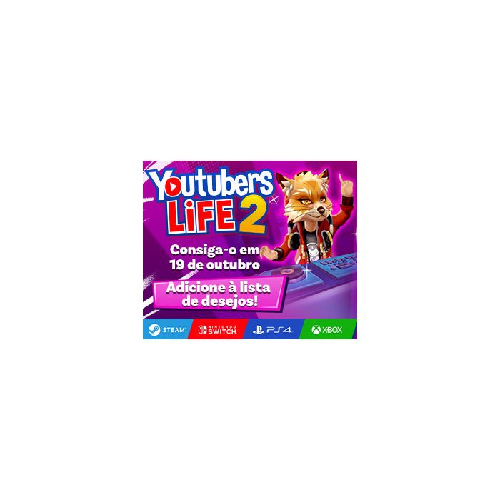  O jogo &quot;Youtubers Life 2&quot; será lançado em 19 de outubro deste ano e a pré-venda já começou! 