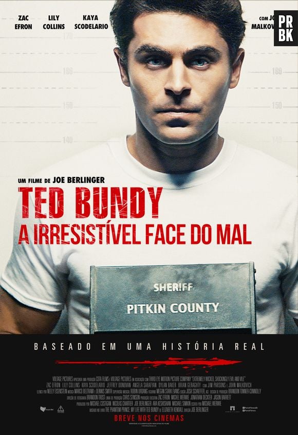 "Ted Bundy: A Irresistível Face do Mal" é estrelado por Zac Efron e conta a história do assassino que dá nome ao filme pelo ponto de vista da sua namorada Elizabeth (Lily Collins)