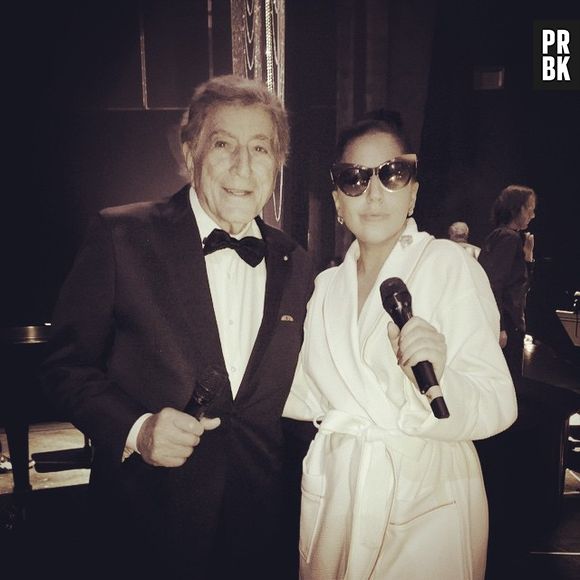 Lady Gaga postou, no Instagram, que está trabalhando muito em nova turnê com Tony Bennett