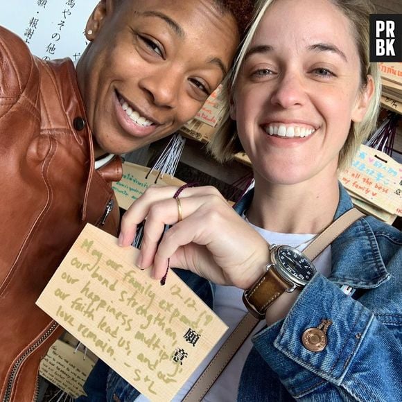 Samira Wiley e Lauren Morelli se conheceram em "Orange is The New Black", são casadas e têm filha!