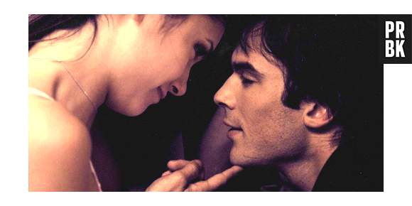 Elena (Nina Dobrev) e Damon (Ian Somerhalder) são par romântico em "The Vampire Diaries"