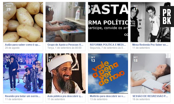 Eventos fakes do Facebook