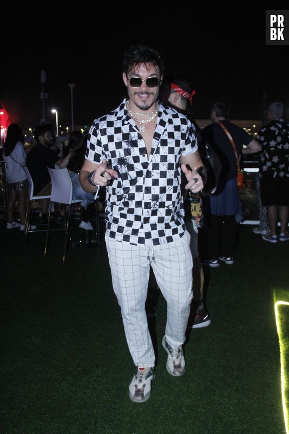 Rock in Rio: estampa quadriculada marcou look de Eliezer e mais famosos no 5º dia de festival