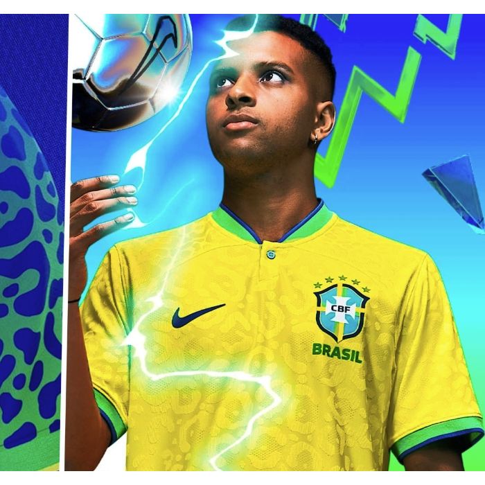  O uniforme da seleção brasileira para a Copa do Mundo será estampado com pintas referente a uma onça-pintada.  