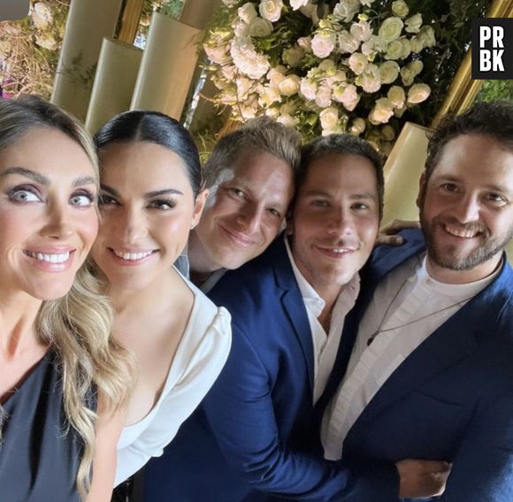 Maite Perroni se casou no último domingo (9) e convidou o elenco de "Rebelde"