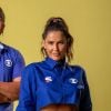 Deborah Secco é aclamada por alguns internautas por look despojado e ousado para comentar Copa do Mundo 2022