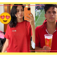 Vídeo: Camila Mendes e Rudy Mancuso curtem praia em 1ª aparição como casal