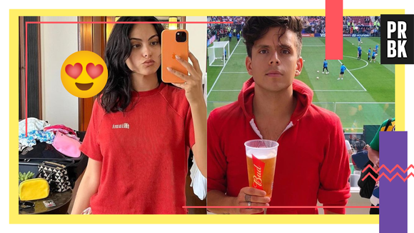 Vídeo: Camila Mendes e Rudy Mancuso curtem praia em 1ª aparição como casal