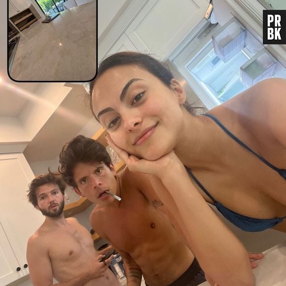 Camila Mendes e Rudy Mancuso foram vistos em praia, no último domingo (1º), assumindo de vez a relação