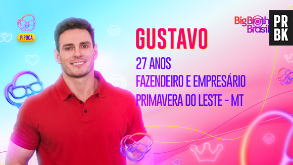 "BBB23": Gustavo tem 27 anos, é empresário e fazendeiro e está no grupo dos Pipocas