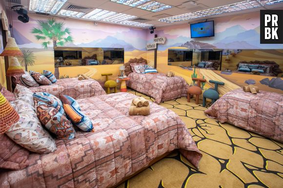 "BBB23": quarto deserto é decorado com tons terrosos e elementos arenosos