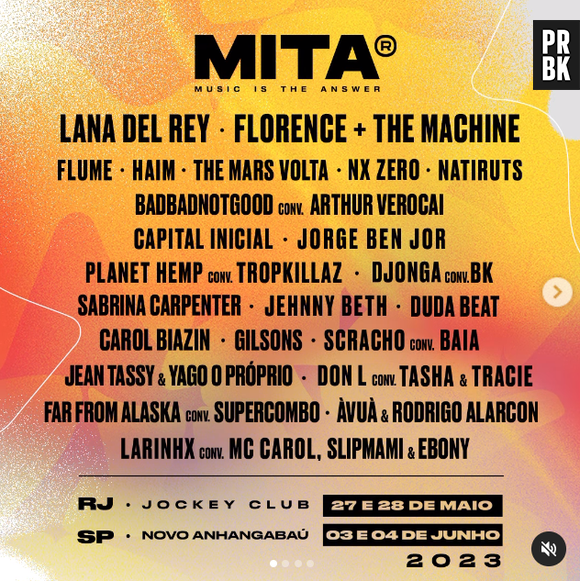 MITA Festival divulgou line-up completa, nesta segunda-feira (30)