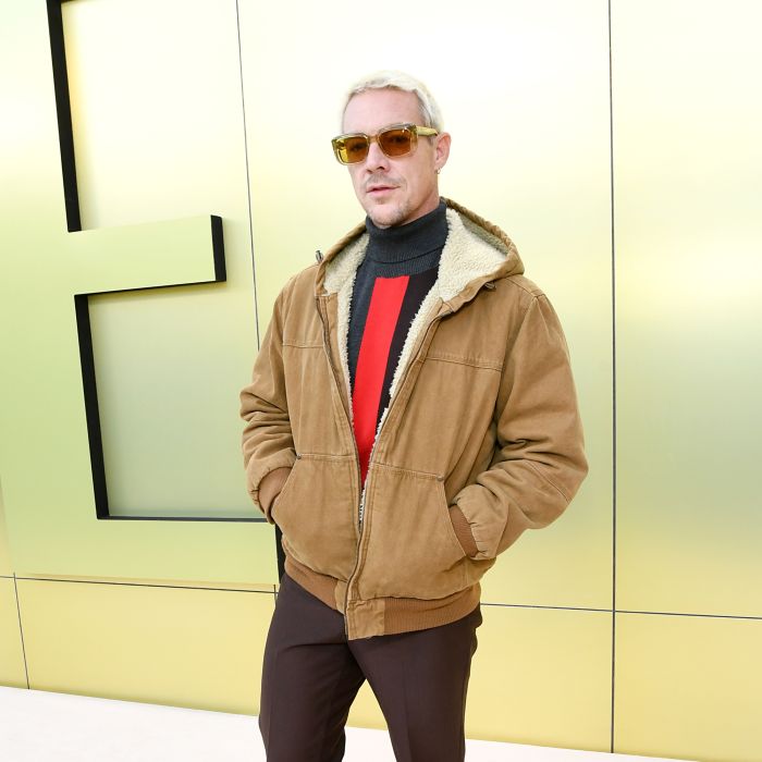 Diplo participa do Versace FW23 Show no Pacific Design Center em 09 de março de 2023 em West Hollywood, Califórnia.